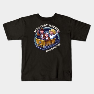 Mine Cart Madness Roller Coaster - Funny Kids T-Shirt